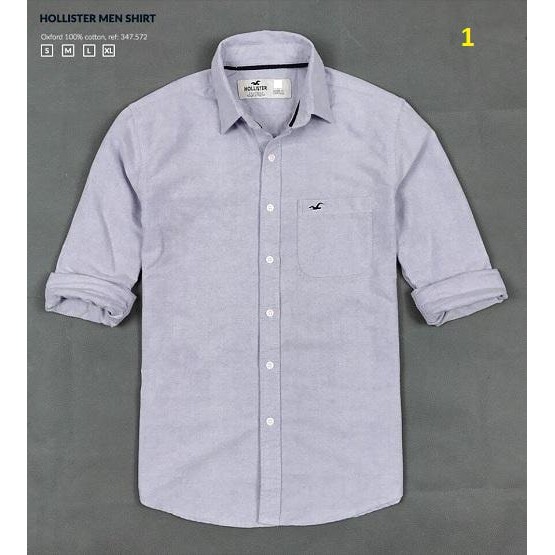 Áo sơ mi nam holister màu xanh đen | BigBuy360 - bigbuy360.vn