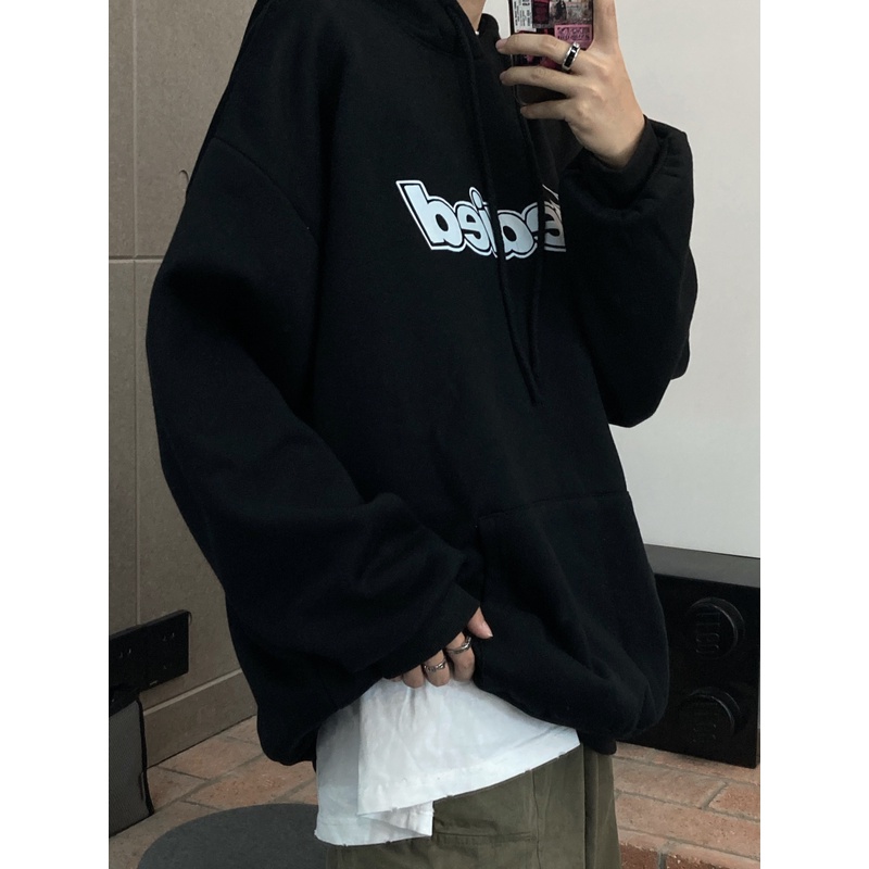 NRVP Áo Hoodie Nữ Tay Dài Dáng Rộng Thời Trang Phong Cách Hàn Quốc