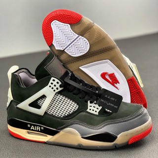 Giày air jordan 4 x off-white "bred" |best quality|