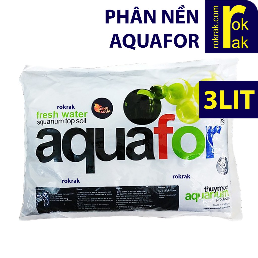  Phân nền thủy sinh Aquafor 3Lit chuyên dụng cho lớp mặt