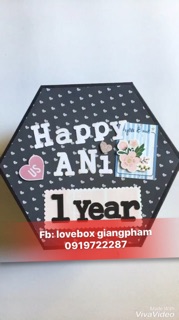 Hộp ảnh giấy lục giác