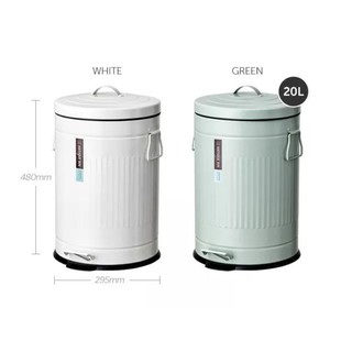 Thùng rác Lock & Lock có đạp chân 20L, Antique Bin BYP106