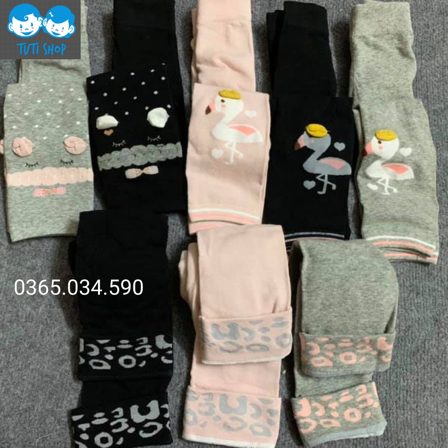 [MẪU MỚI 10/2020] QUẦN TẤT LEN LEGGING XUẤT HÀN không bàn co giãn, mặc mùa thu đông siêu cute cho bé gái từ 1 2 3 4 tuổi