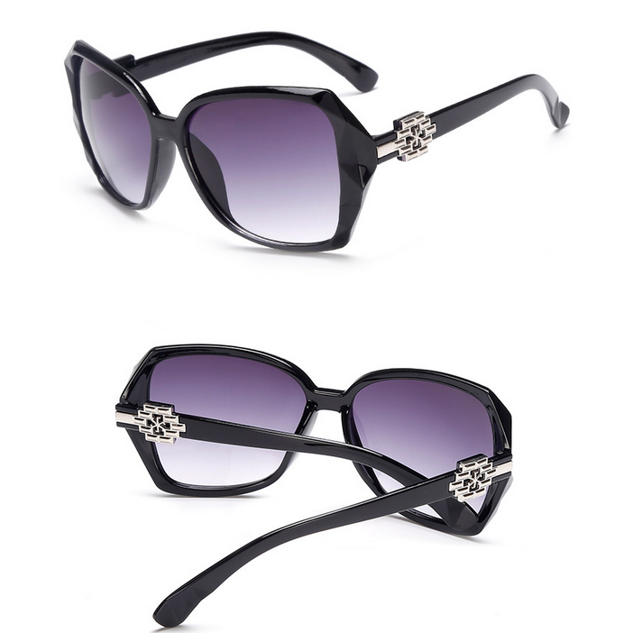 Kính mát gọng lớn trang trí hoa cá tính hợp thời trang | BigBuy360 - bigbuy360.vn