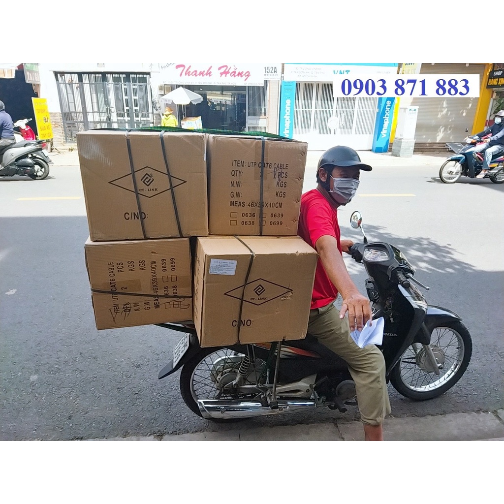 Thùng / Cuộn dây mạng cat6 CT-LINK cuộn 8 lõi 305m - Cuộn dây mạng cat6E CT-LINK cuộn 8 lõi 305m