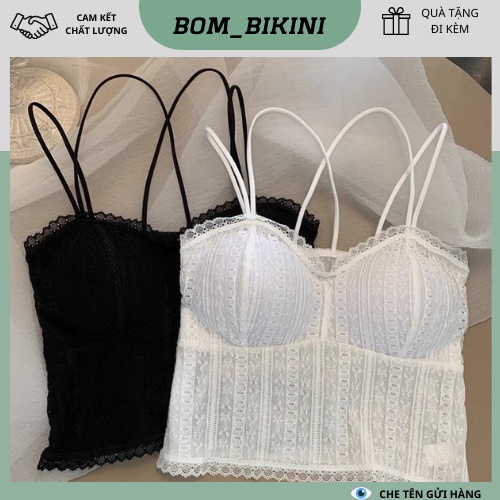 Áo Lót Chất Ren Cao Cấp Có Đệm Ngực - BOM_Bikini