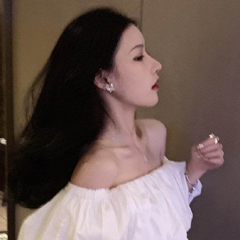 Khuyên tai bướm đá sáng party siêu đẹp BĐ130