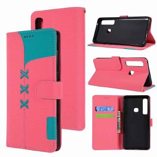 Samsung Galaxy A5 A3 2017 A6 A7 A8 A9 2018 A750 Cover Flip Embroidery PU Leather Wallet Stand Phone Case