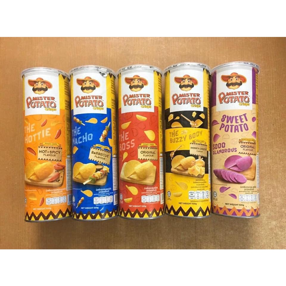 Khoai tây tươi Mister Potato Crisps 20k/ 1 ống 100gr ( NT )