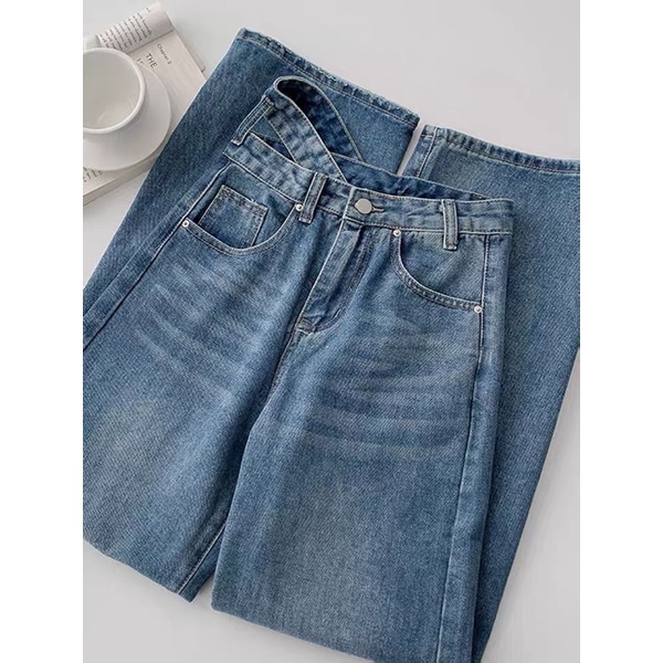Quần jeans nữ - quần jeans form rộng