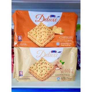 Bánh Quy Kẹp Nhân phô mai/bơ đậu phộng Deluxe gói 184g