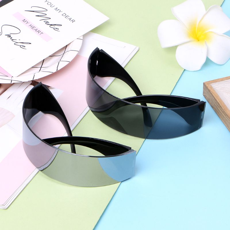 Kính Mát Không Vành Chống Tia UV Phong Cách Gothic Cổ Điển