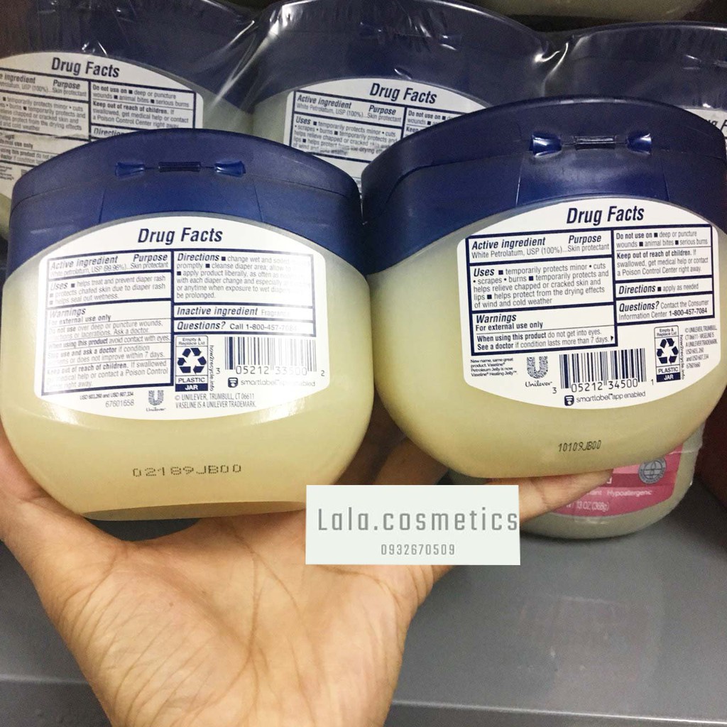 SÁP DƯỠNG ẨM VASELINE PURE PETROLEUM JELLY 50/ 368G Của Mỹ
