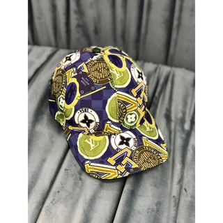 Mũ LV Full Logo đủ 2 màu ( xanh , đỏ )