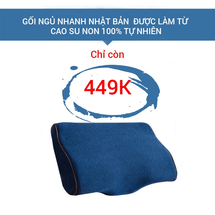 Gối ngủ nhanh Nhật Bản giảm đau vai gáy mà ngủ ngáy đồng thời giúp ngủ ngon trọn giấc - Hàng thủ công