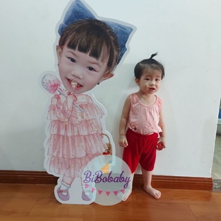 Chibi sinh nhật cho bé cao 80cm, 1m dựng sàn hàng thiết kế theo yêu cầu - BiBo baby