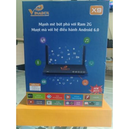 TIVI BOX VINABOX X9,RAM 2G, CHẤT LƯỢNG 4K HD, ANDROID 7.1.2