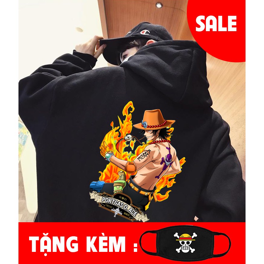🔥SALE SỐC🔥 Áo khoác One Piece in hình Ace ĐỘC đẹp nhất rẻ chất lượng