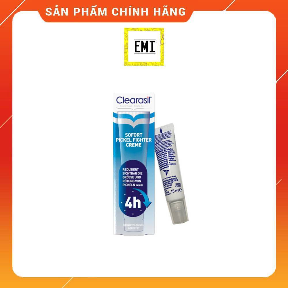 Kem giảm mụn siêu tốc Clearasil giúp giảm nhanh kích thước mụn sưng và tấy đỏ trong vòng 4h [BILL ĐỨC]