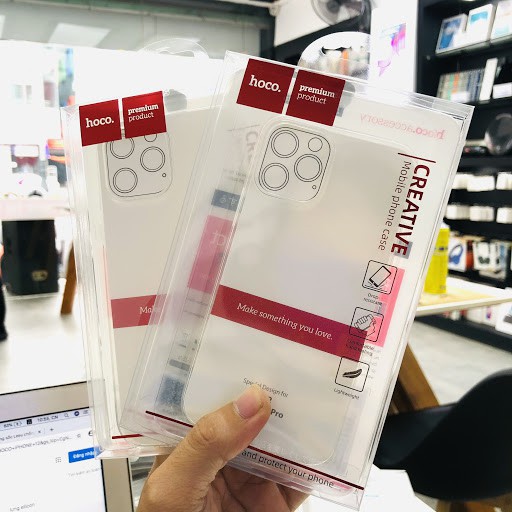 Ốp Lưng Trong Suốt Hoco Light cho 12 PRO MAX 11 PRO MAX XSMAX X XS 7PLUS 8PLUS 6PLUS FukiShop