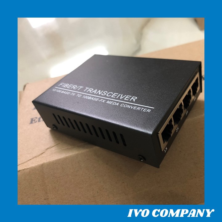 Thiết Bị Chuyển Đổi Quang Điện 1 Sợi Media Converter 1FO 1Q 4LAN 100Mbps