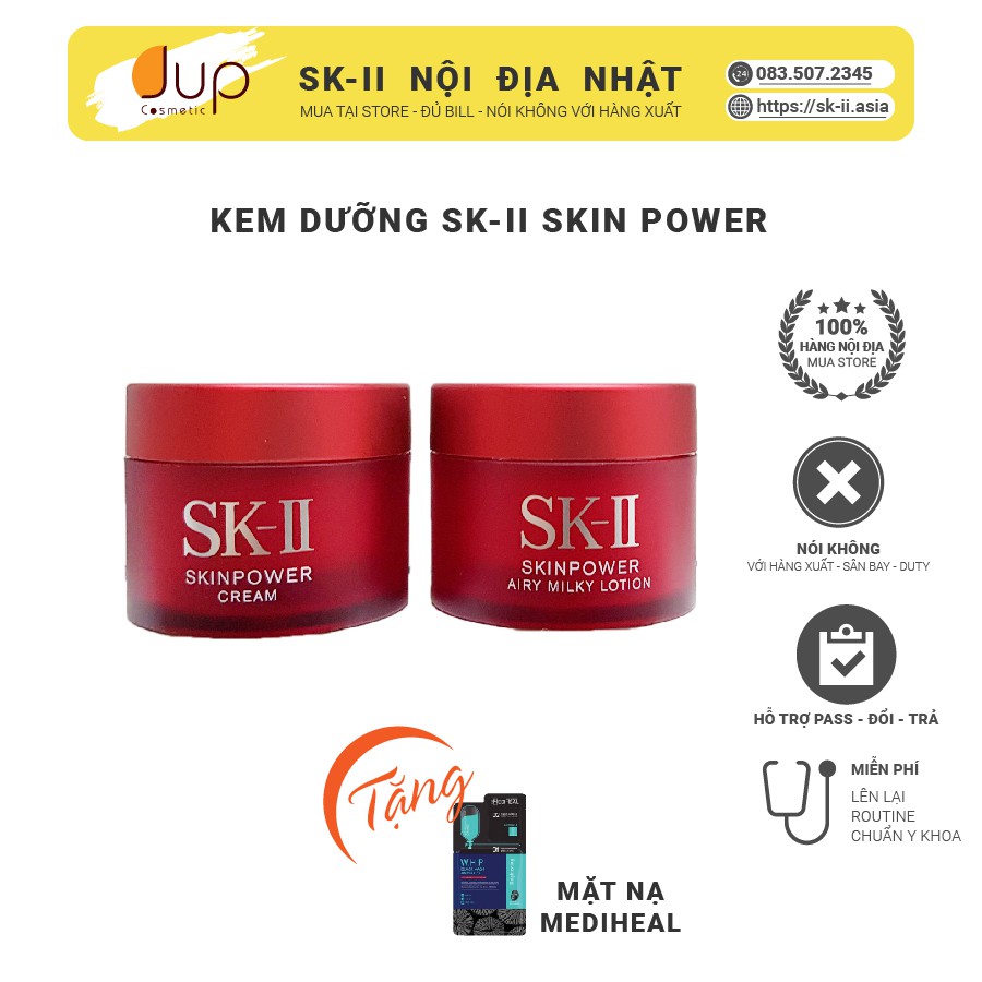 Kem dưỡng đêm chống lão hóa SK-II SkinPower 15g (Kem RNA mới - hàng tách sét nội địa Nhật)