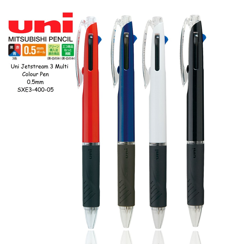 Uni Jetstream 3 Multi Colour Pen 0 5mm Sxe3 400 05