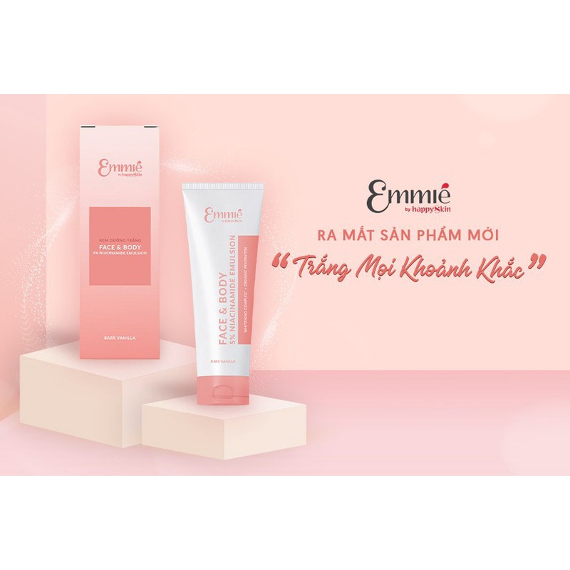 KEM DƯỠNG DA EMMIE FACE &amp; BODY 5% NIACINAMIDE EMULSION 150ML CHÍNH HÃNG - 8478