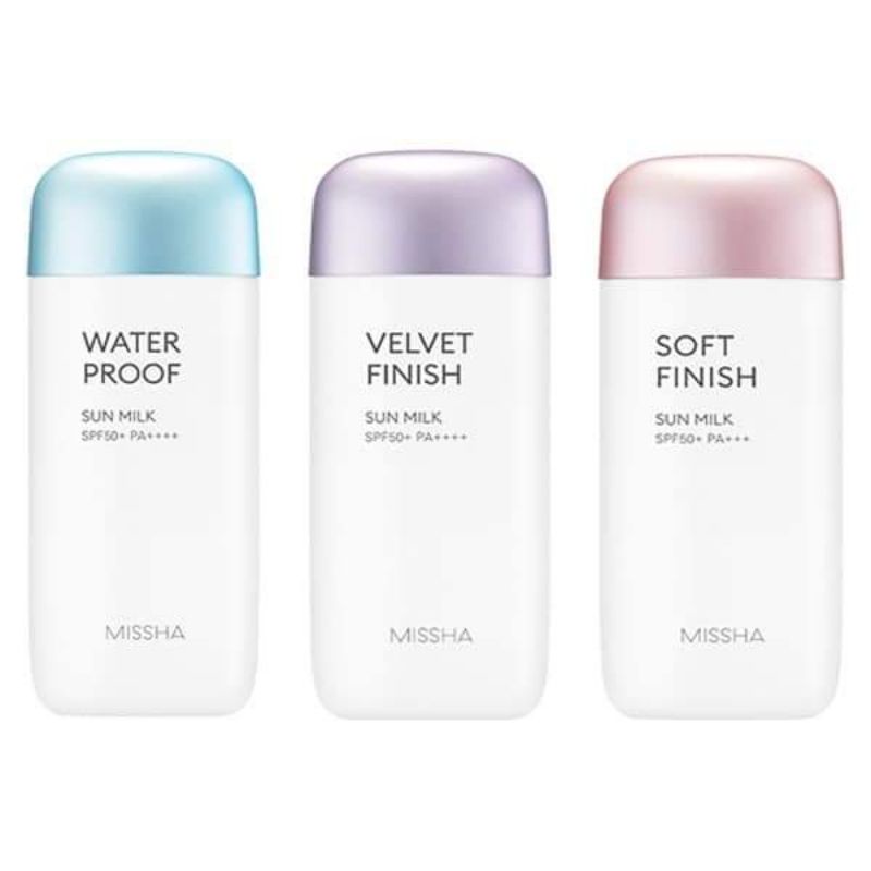 Kem chống nắng Missha 3 màu xanh tím hồng