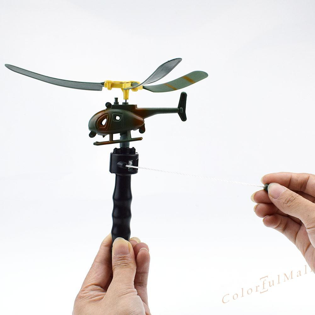 Mô hình máy bay trực thăng lên dây cót đồ chơi ngoài trời cho trẻ em