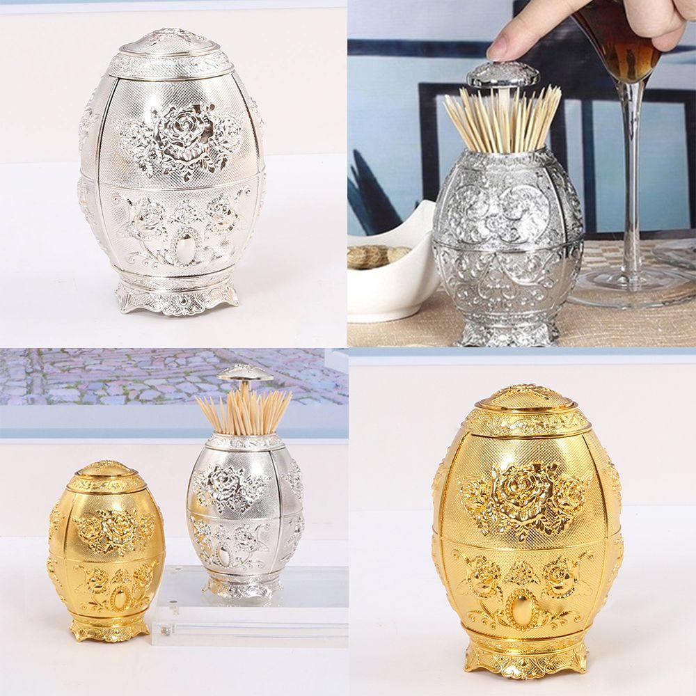 Hộp Đựng Tăm Xỉa Răng Tự Động Bằng Chất Liệu Cotton Phong Cách Retro Dành Cho Phòng Khách