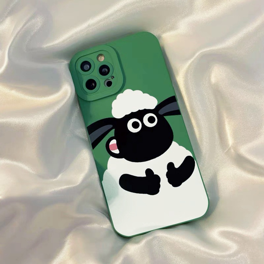 Ốp lưng iphone 11/11Pro/11Promax/12/12Pro/12Mini/12 Pro/12Promax/13/13pro/13Promax, viền bảo vệ camera, hình cừu Shaun