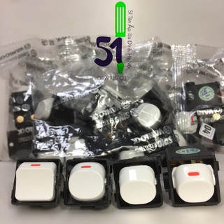Hạt công tắc Sino 1 chiều - hạt đèn báo S18 - S19 | Hạt công tắc Sino thường (hạt tròn - hạt vuông)