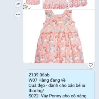 Váy Pony cho cô nàng bé nhỏ