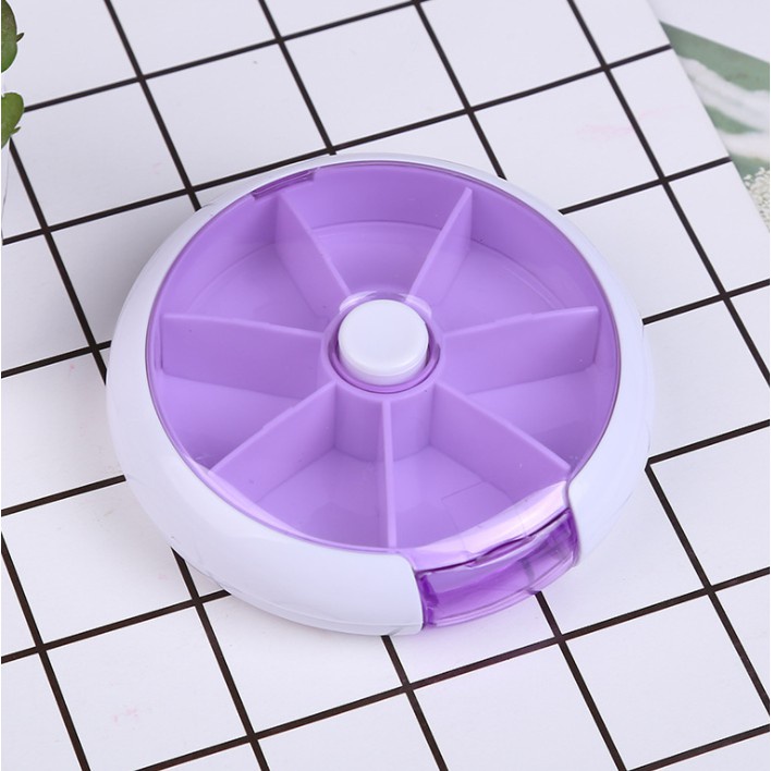 Hộp Đựng Thuốc Tròn Xoay 7 Ngăn Chia Theo Ngày