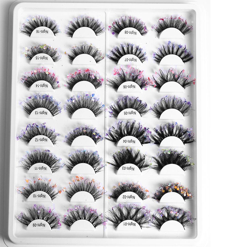 Lông Mi Giả 20mm Có Đính Kim Tuyến Lấp Lánh