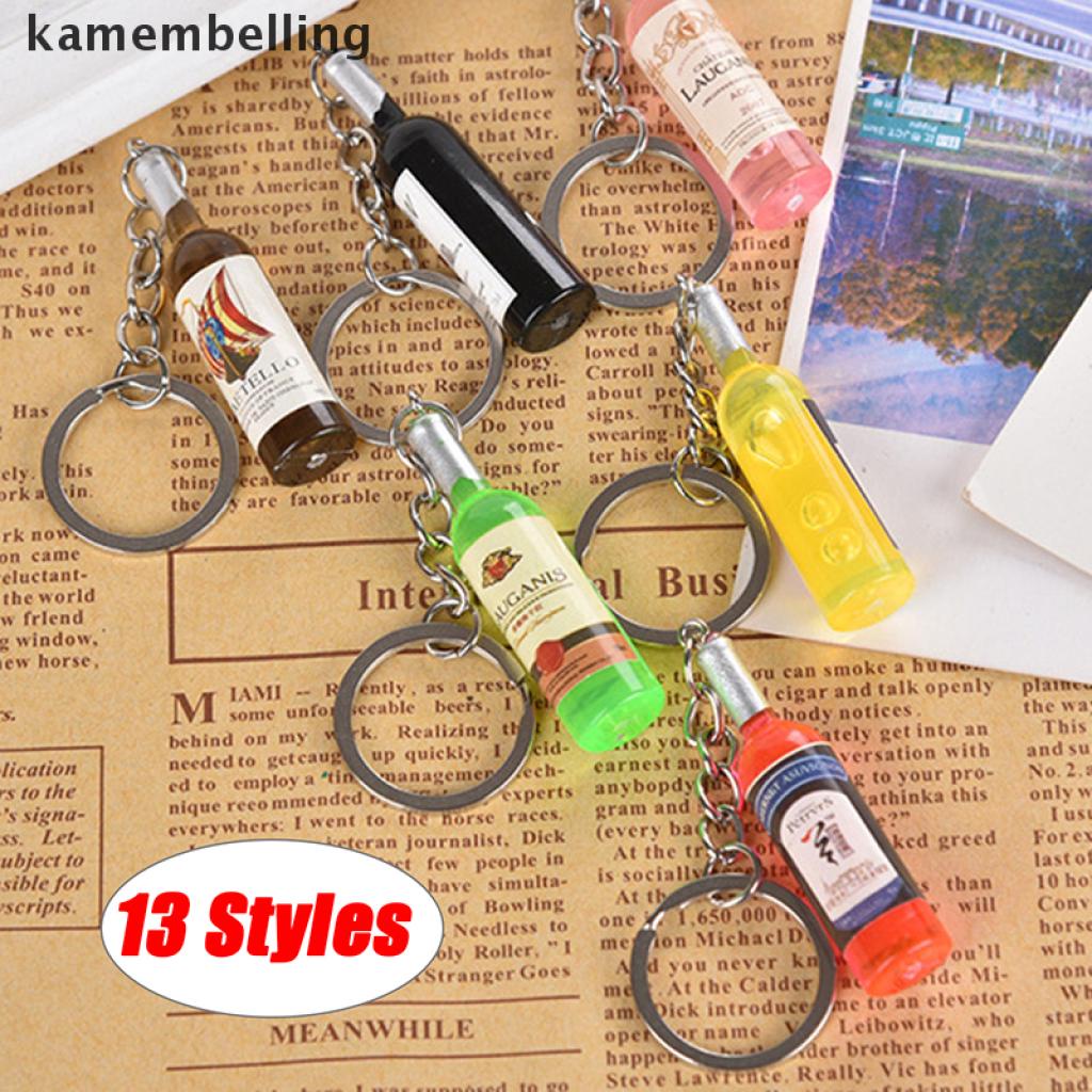 Móc Khóa Hình Chai Bia / Chai Rượu Bằng Acrylic Độc Đáo