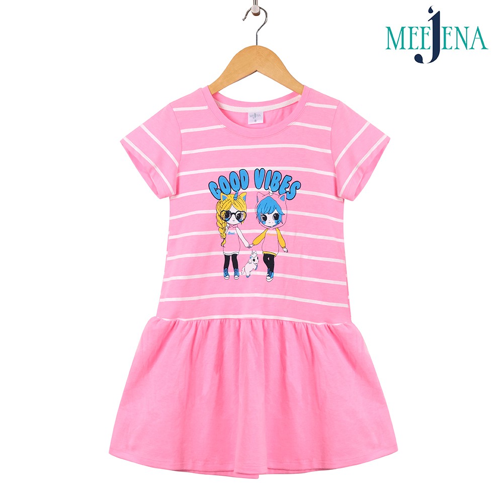 Váy Bé Gái Tay Ngắn Vải COTTON 14-38 kg MEEJENA - 1839