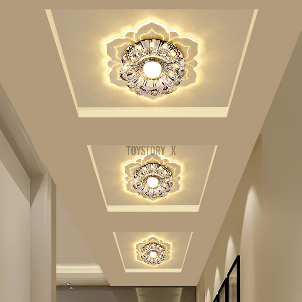 5W Led Corridor Aisle light Modern Minimalist Crystal Porch Ceiling Lamp