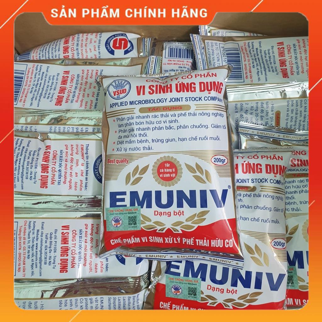 Chế Phẩm Vi Sinh Emuniv Dùng Ủ Phân Hữu Cơ, Dùng Ủ Phân Cá, Ủ Rác Thải Nhà Bếp, Men Vi Sinh 74325