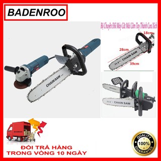Bộ chuyển đổi máy mài thành máy cưa xích - Lưỡi cưa gắn máy mài tiện dụng