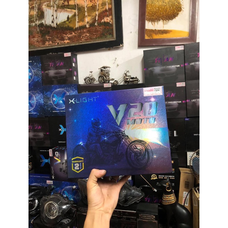 Bi Led X-Light V20 Full Lên Xe Cho Winner V1