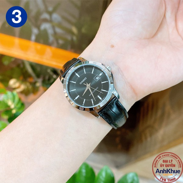 Đồng hồ nữ dây da Casio chính hãng Anh Khuê LTP-V004 Series (30mm)