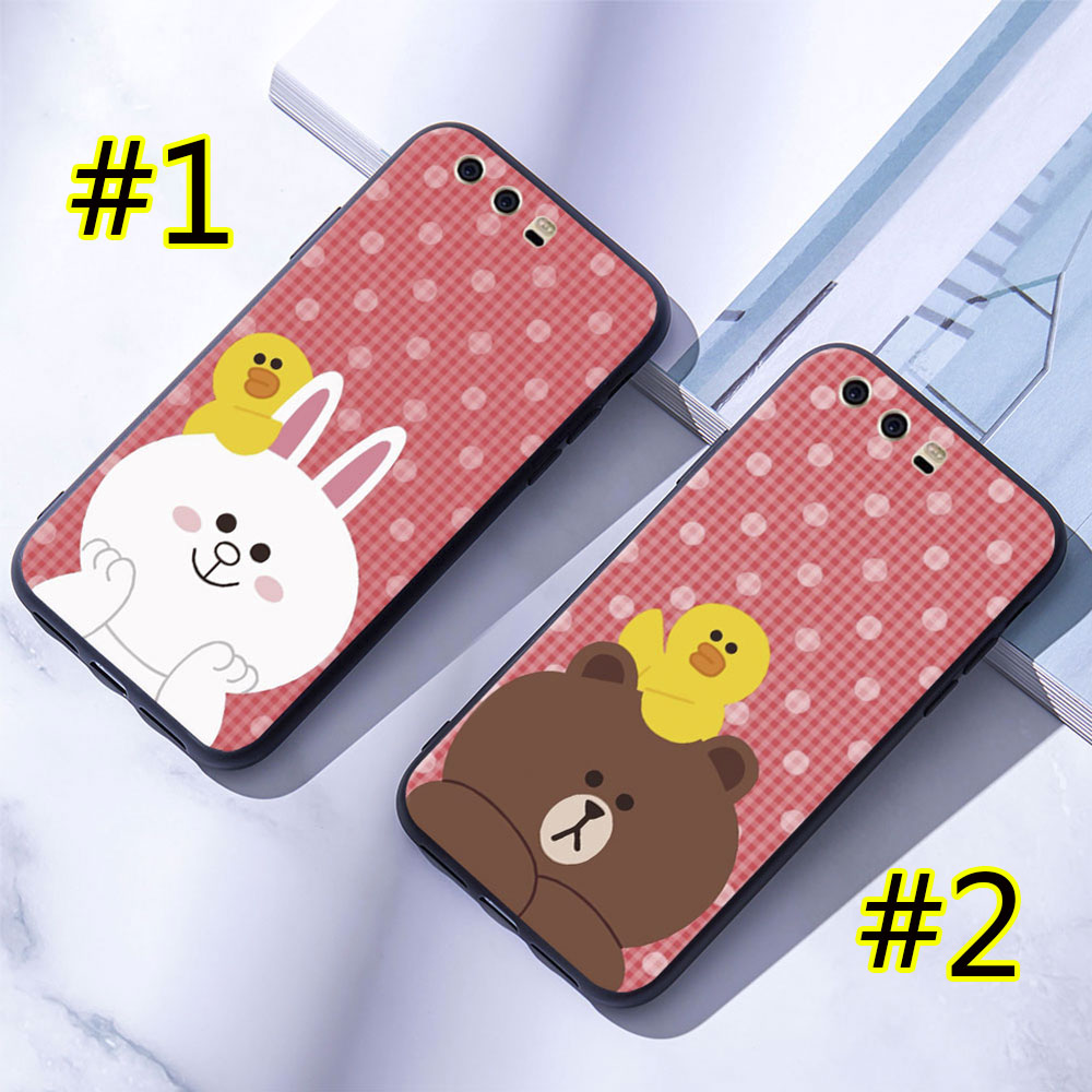 Ốp điện thoại mềm Huawei P9 P10 Lite Plus gấu nâu 1