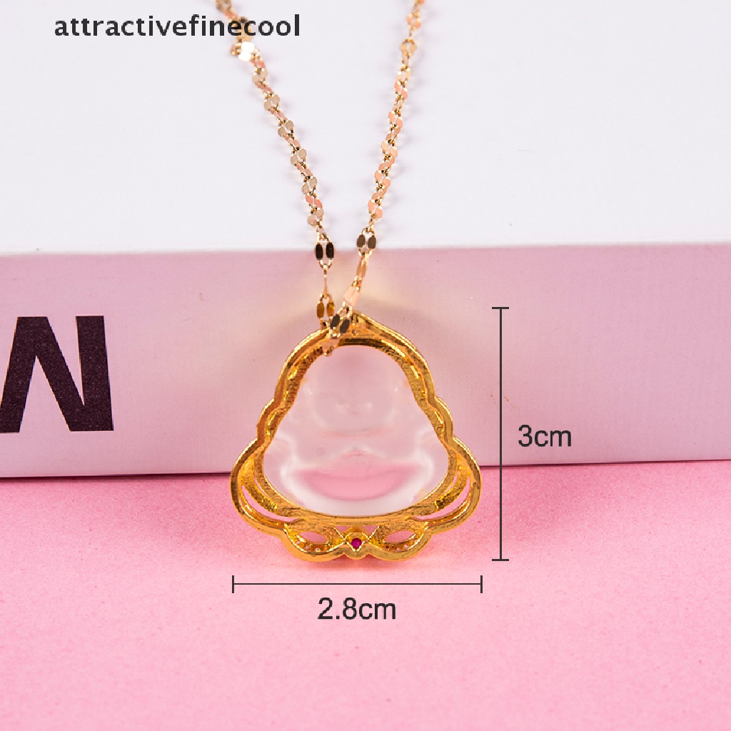 Vòng cổ Mặt Phật Bằng Thép Titan Đính Đá Zircon