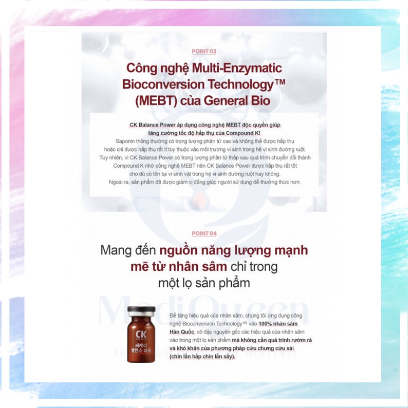 Bột Sâm Ck Balance Power