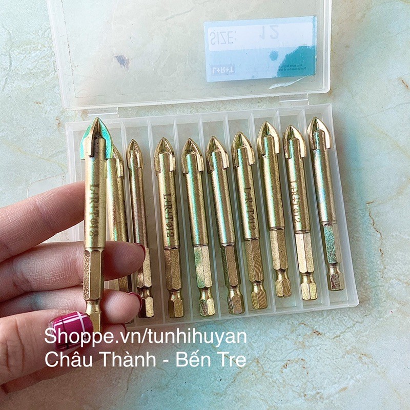 MŨI KHOAN BETONG/ MŨI KHOAN GẠCH MEN 6mm, 8mm, 10mm, 12mm