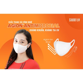Khẩu trang vải kháng khuẩn Sunfly