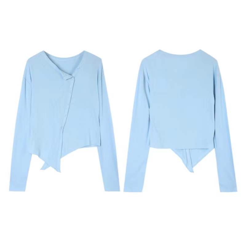 Áo Thun Cotton Tinh Khiết Mùa Thu Hàn Quốc Kiểu Dáng Mới