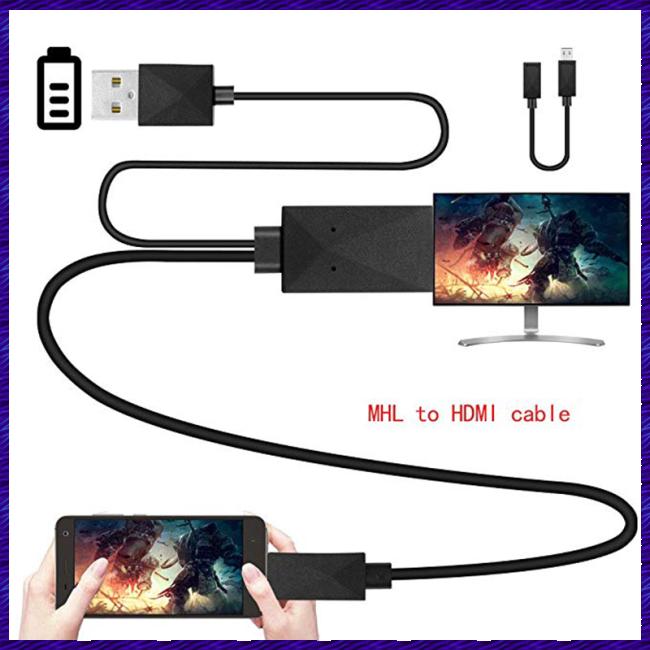 Cáp chuyển đổi 5 pin & 11 pin micro usb mhl sang hdmi 1080p hd tv cho điện thoại android
